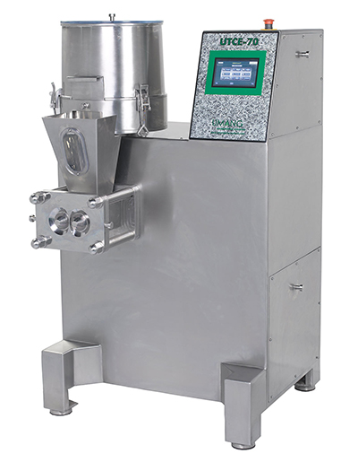 Soya lecithin granules by continuous extrusion for food