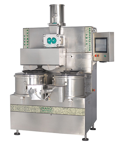 Extrusion and spheronization for manufacturing micro pellets